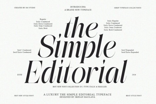 The Simple Editorial Font